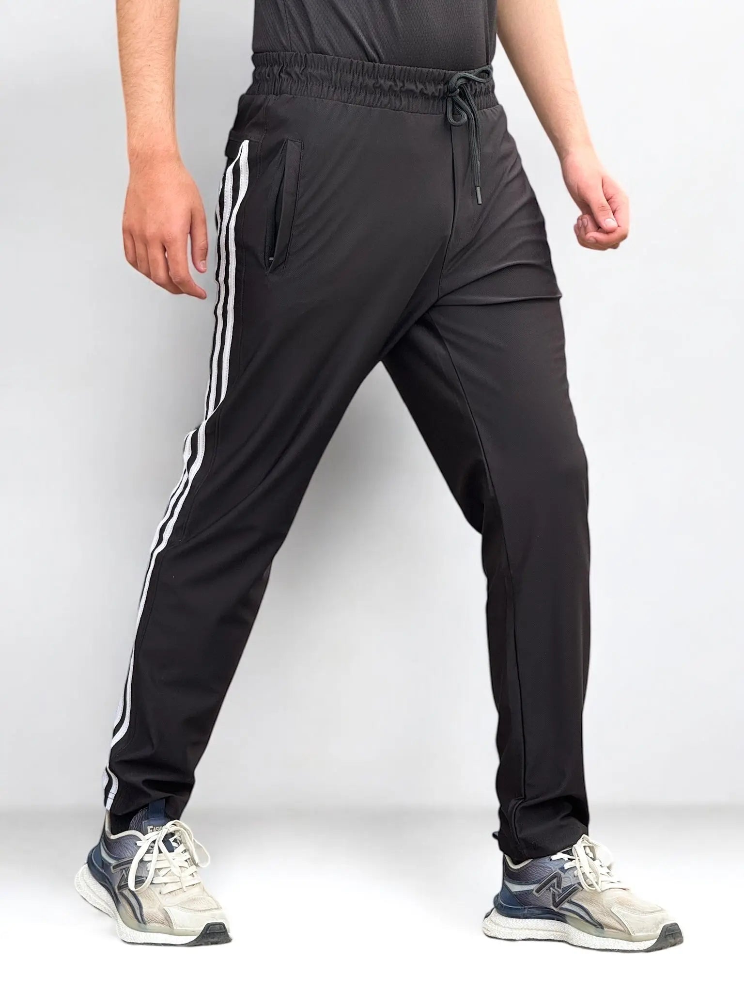 Imported Adi Black Tri Liner Slim Fit Trouser HUMIS Fashion Store